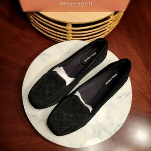 Easy Spirit Wynter Suede Black Women's Loafers NIB